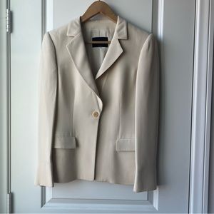 GIORGIO ARMANI Blazer made in Italy Size 40 Beige